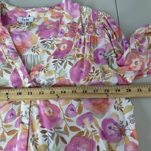 Fate Blouse Pink Floral Size M - Picture 2 of 11